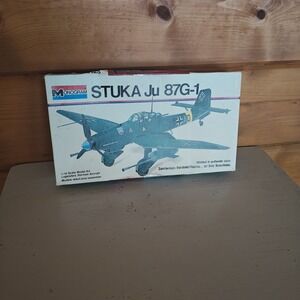 Mint‎ in box Stuka Ju 87G-1 by Monogram in 1/48 scale from 1973 Incomplete